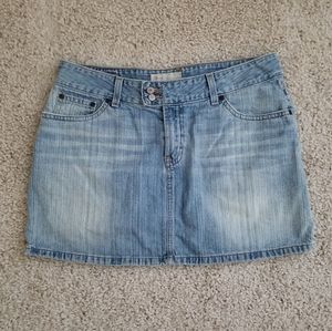 BKE Women's Cotton Denim Light Wash Jean Skirt 31